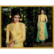 5302 Yellow and Sky Blue Heer 4 by Kimora Straight suit 